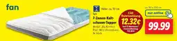 Lidl fan 7-Zonen-Kaltschaum-Topper Angebot
