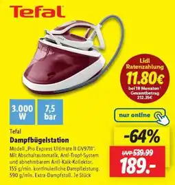 Lidl TEFAL Dampfbügelstation Angebot