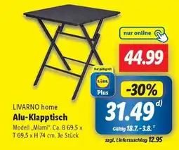Lidl Alu-Klapptisch Angebot