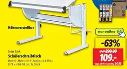 Lidl Inter Link Schülerschreibtisch Angebot
