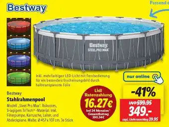 Lidl Bestway Stahlrahmenpool Angebot
