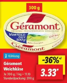 Lidl Géramont Weichkäse Angebot