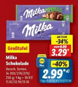 Lidl MILKA Schokolade Angebot