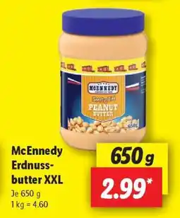 Lidl McEnnedy Erdnussbutter XXL Angebot