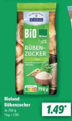 Lidl Bioland Rübenzucker Angebot