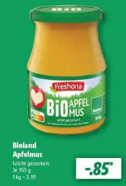 Lidl Bioland Apfelmus Angebot
