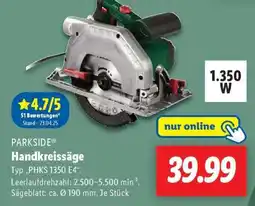 Lidl PARKSIDE Handkreissäge Angebot