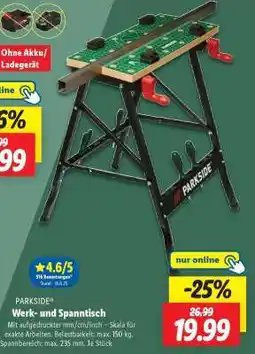 Lidl PARKSIDE Werk- und Spanntisch Angebot