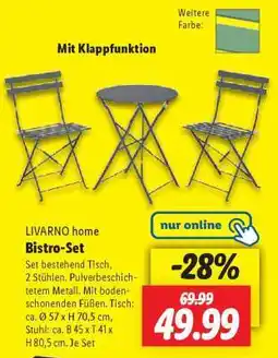 Lidl LIVARNO home Bistro-Set Angebot