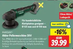 Lidl PARKSIDE Akku-Poliermaschine 20V Angebot