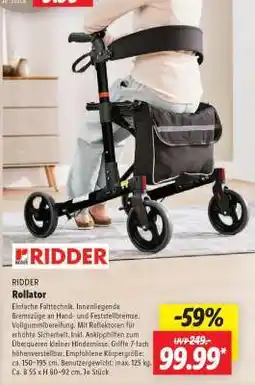 Lidl RIDDER Rollator Angebot