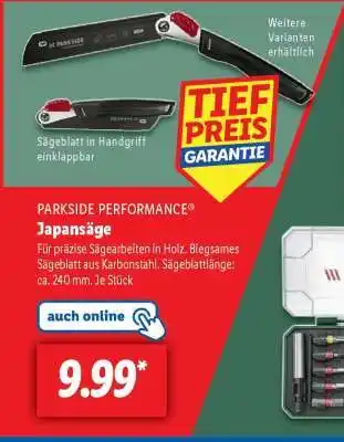 Lidl PARKSIDE PERFORMANCE Japansäge Angebot