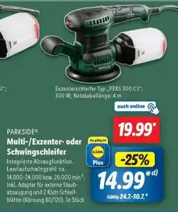 Lidl PARKSIDE Multi-/Exzenter- oder Schwingschleifer Angebot