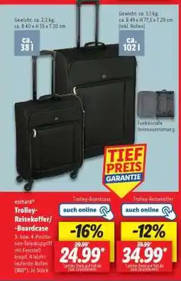 Lidl esmara Trolley-Reisekoffer/-Boardcase Angebot