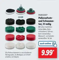 Lidl PARKSIDE Polieraufsatz- und Schwamm-Set, 31-teilig Angebot
