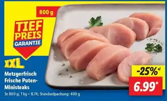 Lidl Metzgerfrisch Frische Puten-Ministeaks Angebot