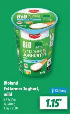 Lidl Bioland Fettarmer Joghurt, mild Angebot