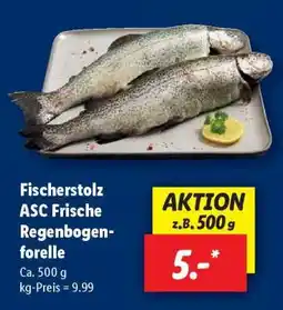 Lidl Fischerstolz ASC Frische Regenbogenforelle Angebot