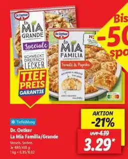 Lidl Dr. Oetker La Mia Familia/Grande Angebot