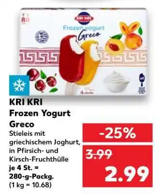 Kaufland KRI KRI Frozen Yogurt Greco Angebot