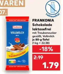 Kaufland FRANKONIA Schokolade laktosefrei Angebot