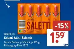 Aldi Süd Saletti Mini-Salamis Angebot