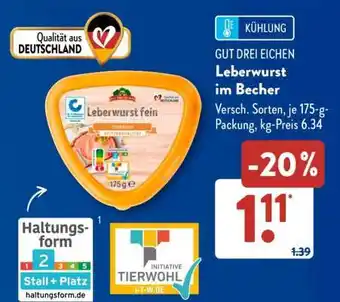 Aldi Süd Leberwurst im Becher Angebot