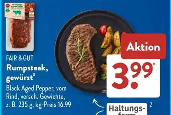 Aldi Süd Rumpsteak, gewürzt Angebot