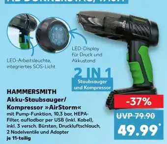 Kaufland HAMMERSMITH Akku-Staubsauger/Kompressor AirStorm Angebot