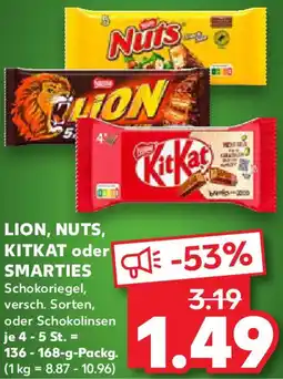 Kaufland LION, NUTS, KITKAT oder SMARTIES Angebot