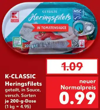 Kaufland K-CLASSIC Heringsfilets Angebot