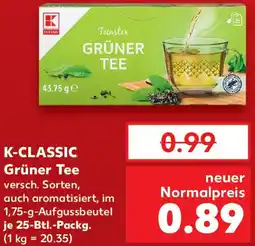 Kaufland K-CLASSIC Grüner Tee Angebot