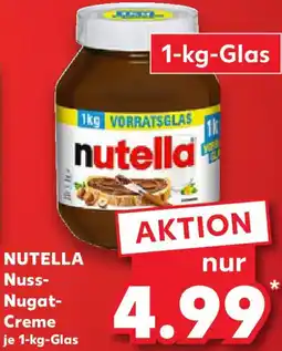 Kaufland NUTELLA Nuss Nugat Creme Angebot