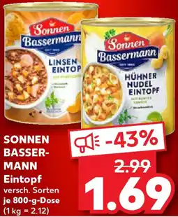 Kaufland SONNEN BASSERMANN Eintopf Angebot
