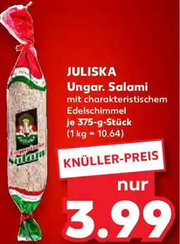 Kaufland JULISKA Ungar. Salami Angebot