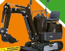 Globus Baumarkt Woodster Mini-Bagger WMB800 Angebot
