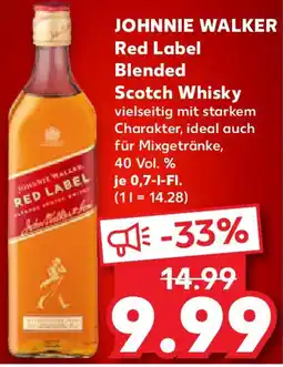 Kaufland JOHNNIE WALKER Red Label Blended Scotch Whisky Angebot