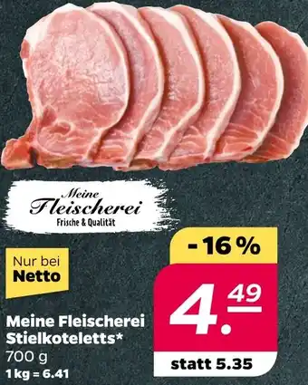 NETTO Meine Fleischerei Stielkoteletts Angebot