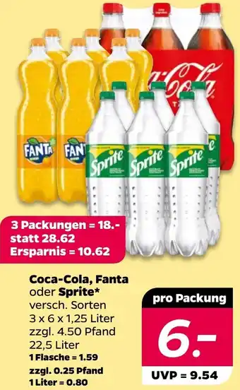 NETTO Coca-Cola, Fanta oder Sprite Angebot