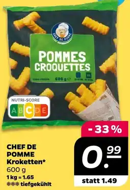 NETTO CHEF DE POMME Kroketten Angebot