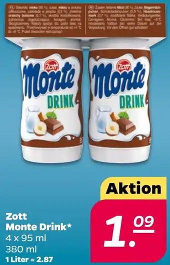 NETTO Zott Monte Drink Angebot
