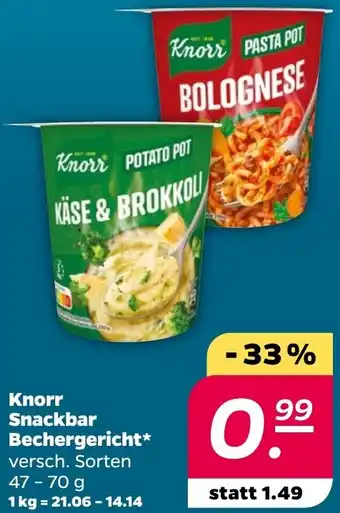 NETTO Knorr Snackbar Bechergericht Angebot