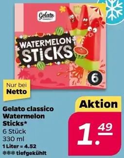 NETTO Gelato classico Watermelon Sticks Angebot