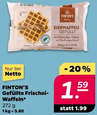 NETTO FINTON'S Gefüllte Frischei Waffeln Angebot