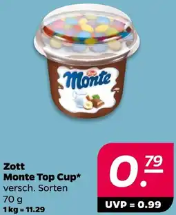 NETTO Zott Monte Top Cup Angebot