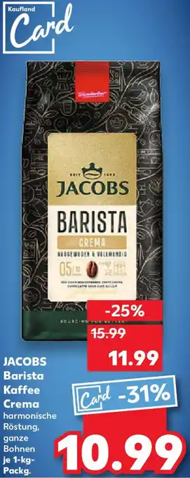 Kaufland JACOBS Barista Kaffee Crema Angebot