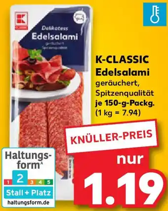 Kaufland K-CLASSIC Edelsalami Angebot