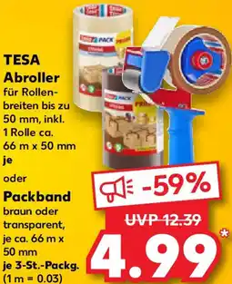 Kaufland TESA Abroller oder Packband Angebot