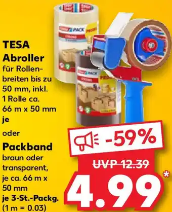 Kaufland TESA Abroller oder Packband Angebot