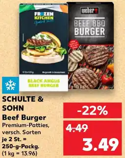 Kaufland SCHULTE & SOHN Beef Burger Angebot
